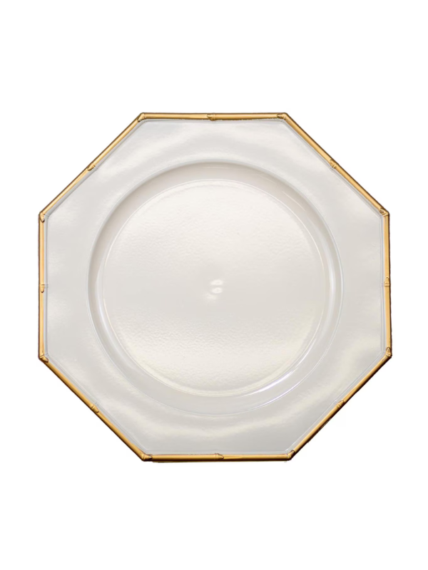 Mandalay Charger in Cream and White