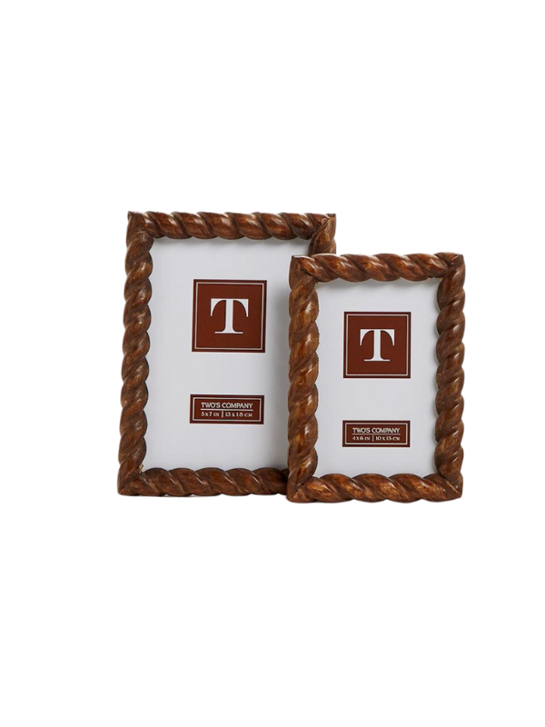 Dark Brown Twist Frame by Two’s Company