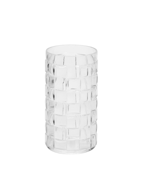 Tall Cube Acrylic Drinking Glass