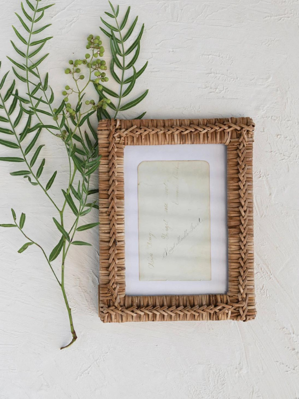 Hand Woven Rattan Picture Frame