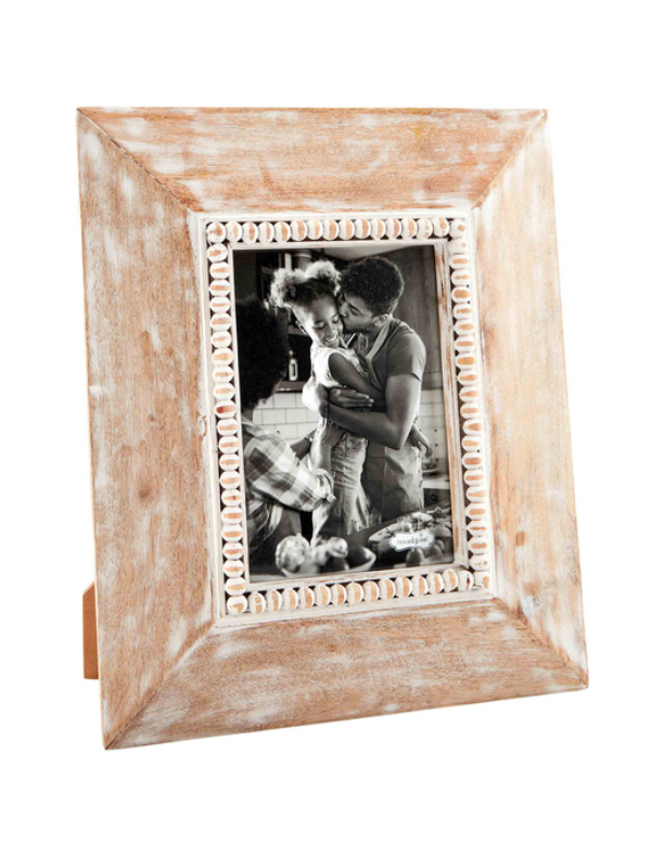 Small Two Toned Beaded Picture Frame