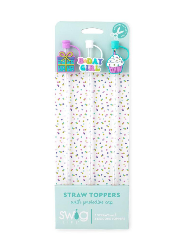 Make a Wish Straw Toppers with Protective Cap by Swig Life