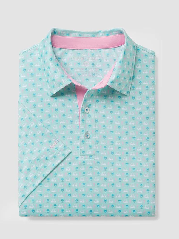 Par Fore Printed Polo in Water Hazard by Southern Shirt Co.