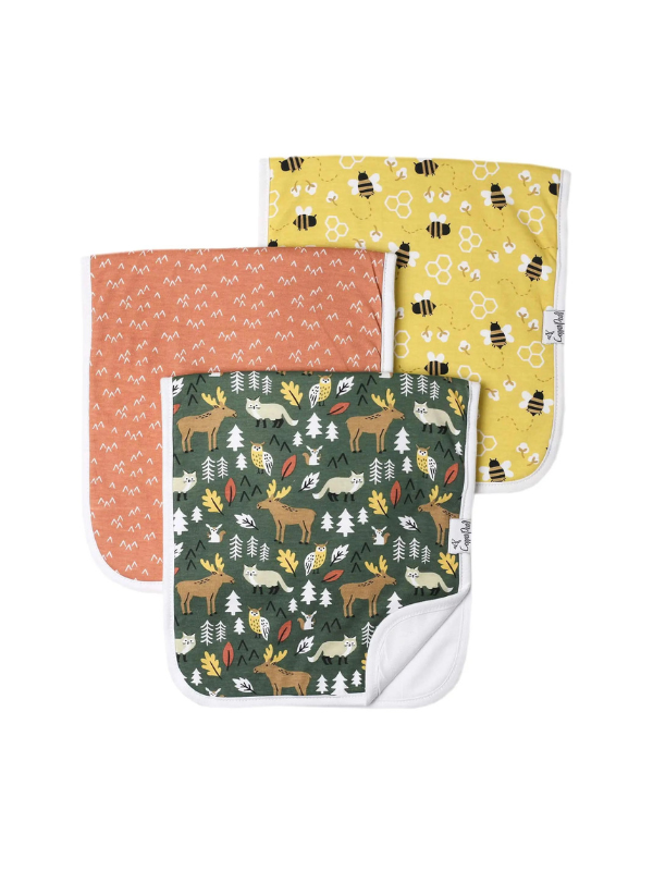 Atwood Premium Burp Cloths by Copper Pearl