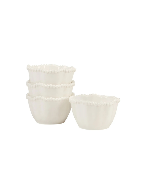 White Melamine Dipping Bowls (Set of 4)