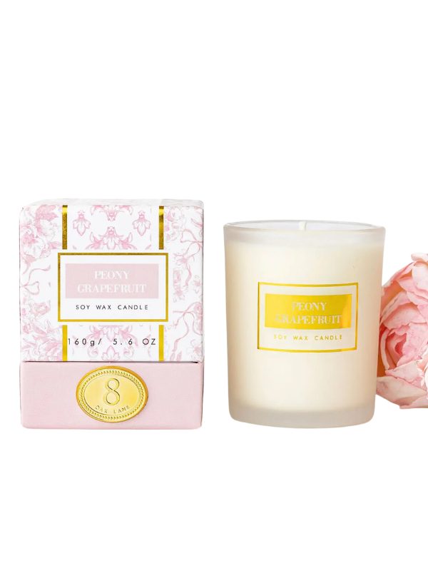 Peony Grapefruit Soy Candle