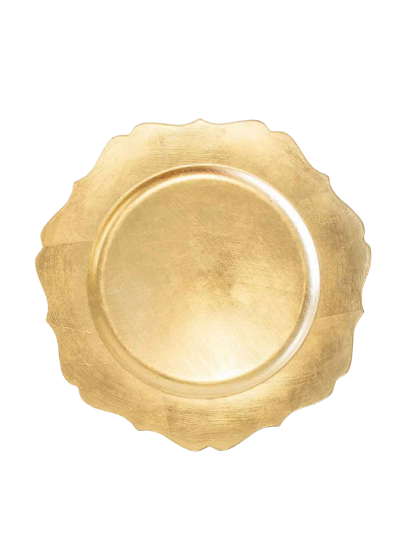 Gold Cartouche Charger