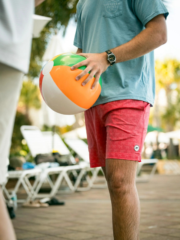 Youth Patterned Blue Sky Swim Trunk by Southern Point Co.