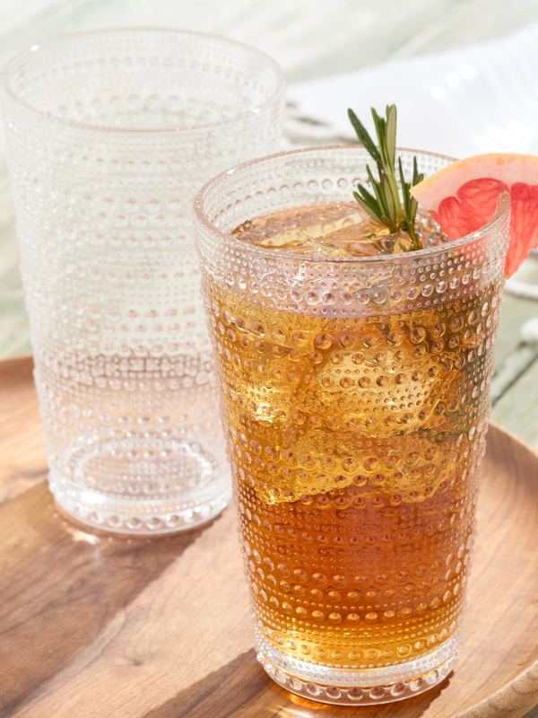 Brianna Casarez & Lane Hillis-Santa Fe Clear Acrylic Glass (22oz)