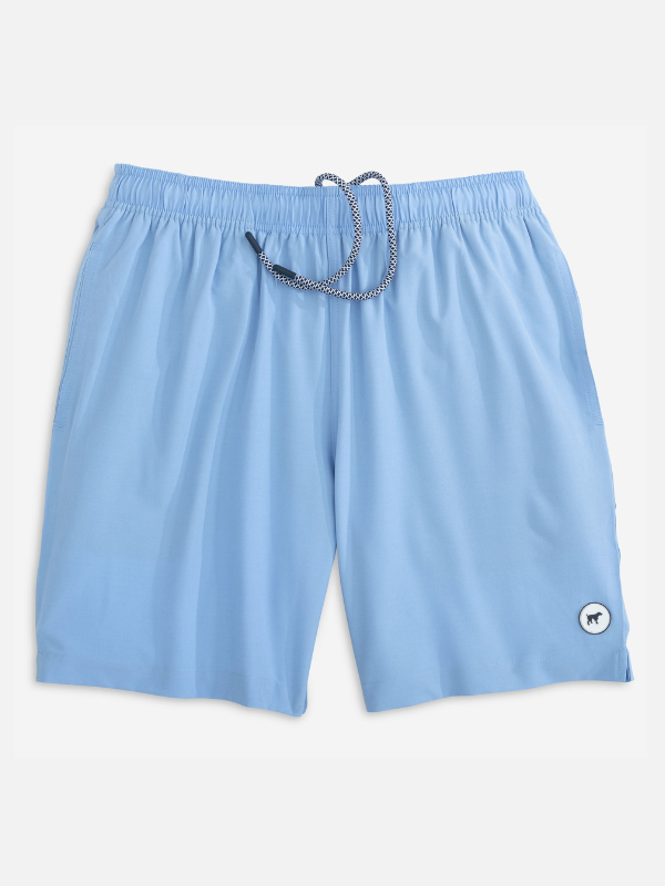 Youth Patterned Blue Sky Swim Trunk by Southern Point Co.