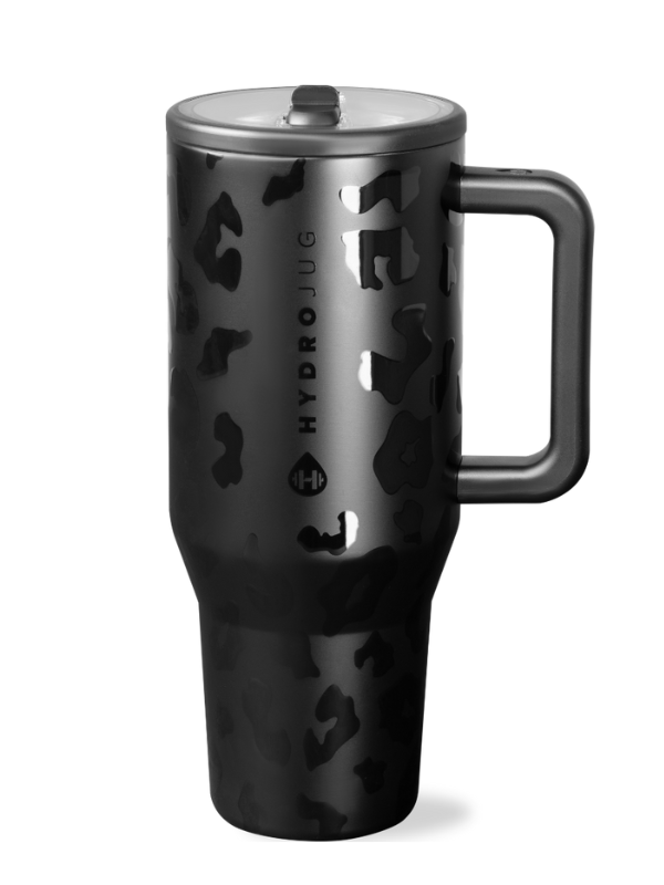 HydroJug Black Leopard 40oz- Traveler