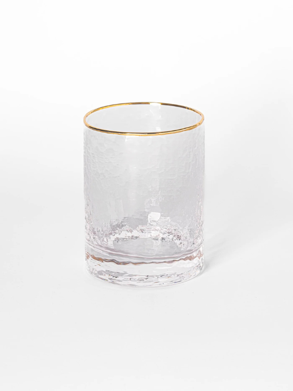 Hammered Glass Cocktail Glass