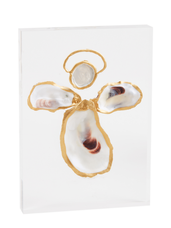 Angel Acrylic Oyster Plaque