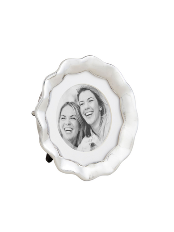 Round Wavy Metal Mini Frame