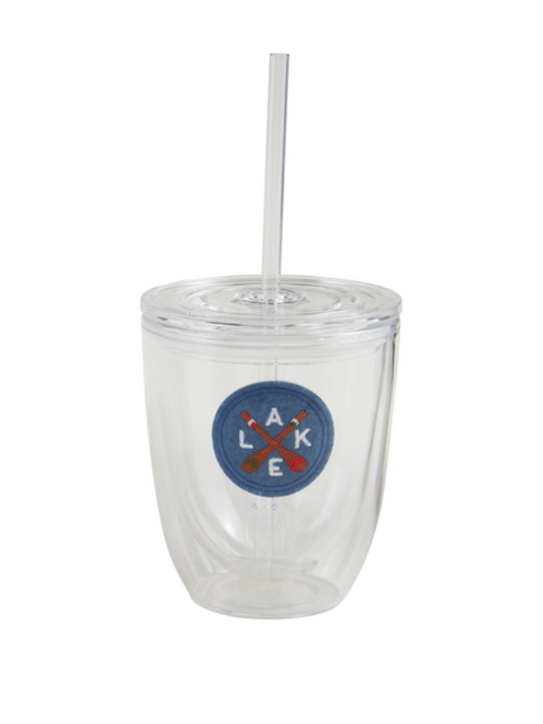 Lake Embroidered Tumbler