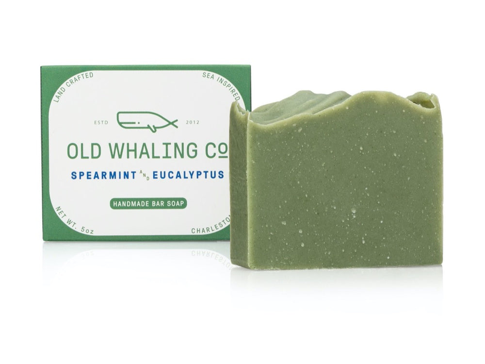 
                
                    Load image into Gallery viewer, Spearmint &amp;amp; Eucalyptus Bar Soap by Old Whaling
                
            