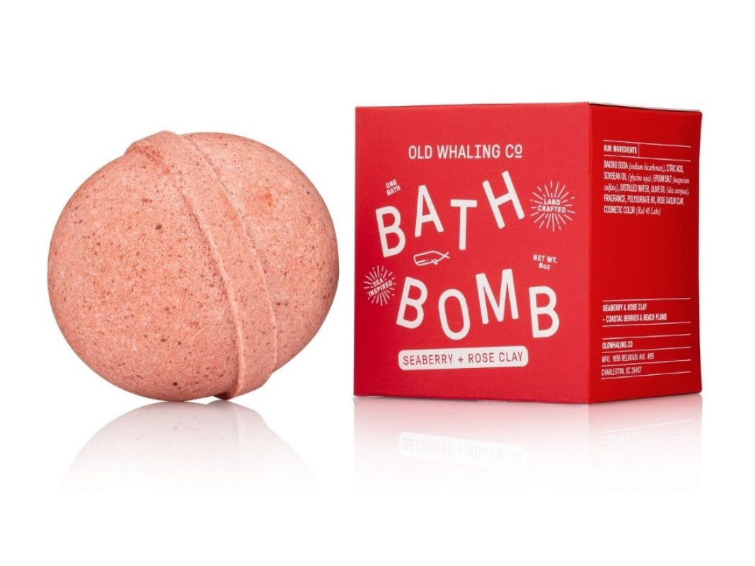 Seaberry & Rose Clay Bath Bomb by Old Whaling