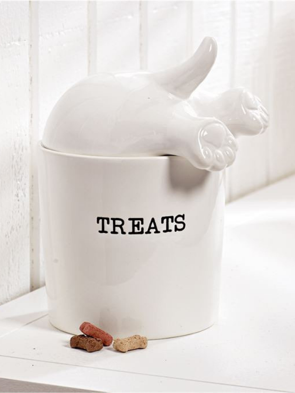 Dog Tail Treat Canister