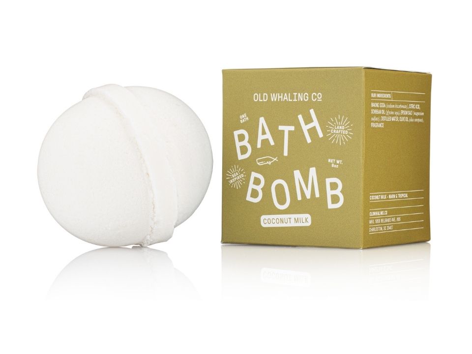Coconut Milk Bath Bomb by Old Whaling