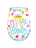 Stemless Mary Square Wine Glass