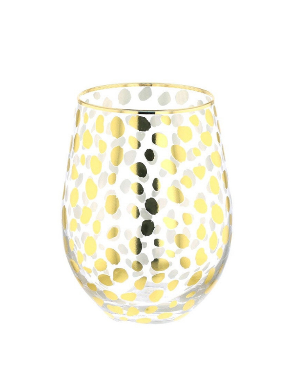 Stemless Mary Square Wine Glass