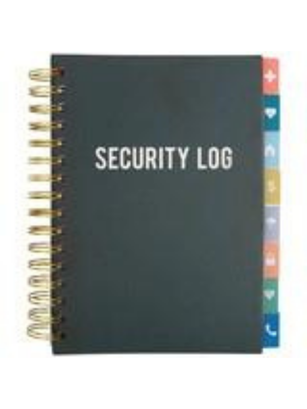 Security Log Notebook (Navy)