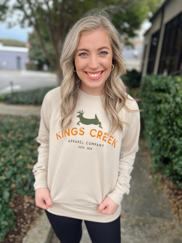 King's Creek Deer Crossing Lightweight Sweatshirt