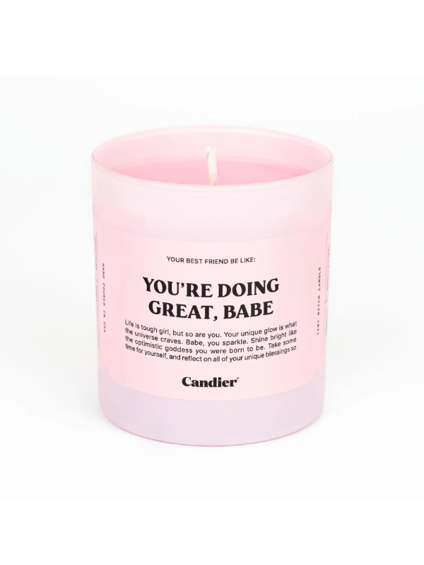 
                
                    Load image into Gallery viewer, You&amp;#39;re Doing Great, Babe Candle
                
            