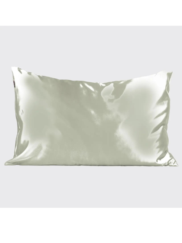 Sage Standard Satin Pillow Case by Kitsch