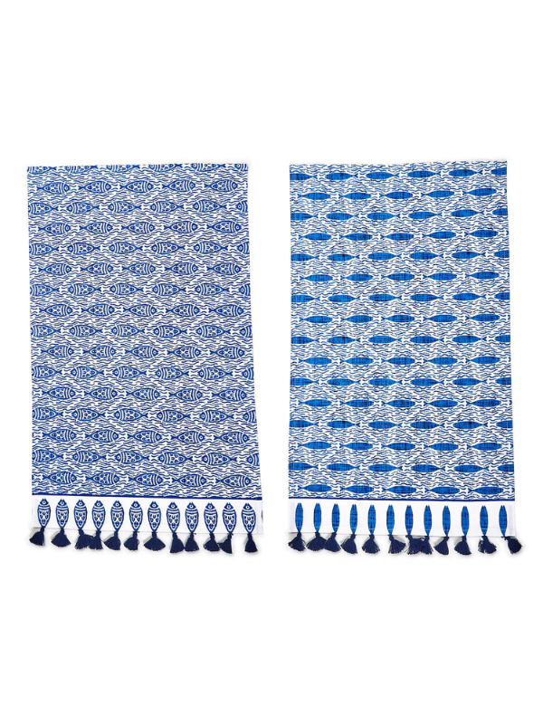Set of Two Fish Dish Towels