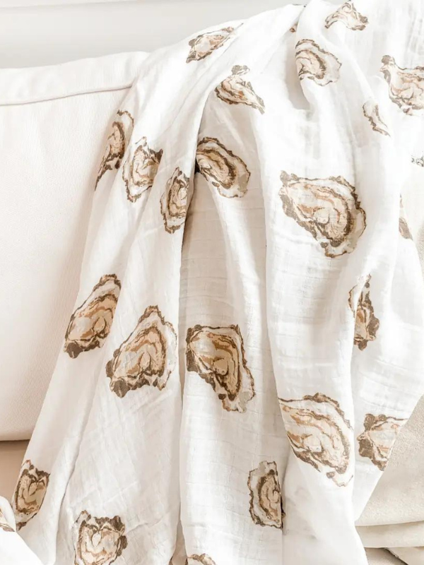 Oyster Baby Swaddle Blanket