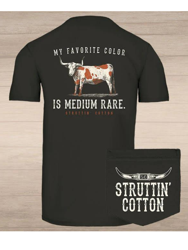Medium Rare Tee by Struttin' Cotton