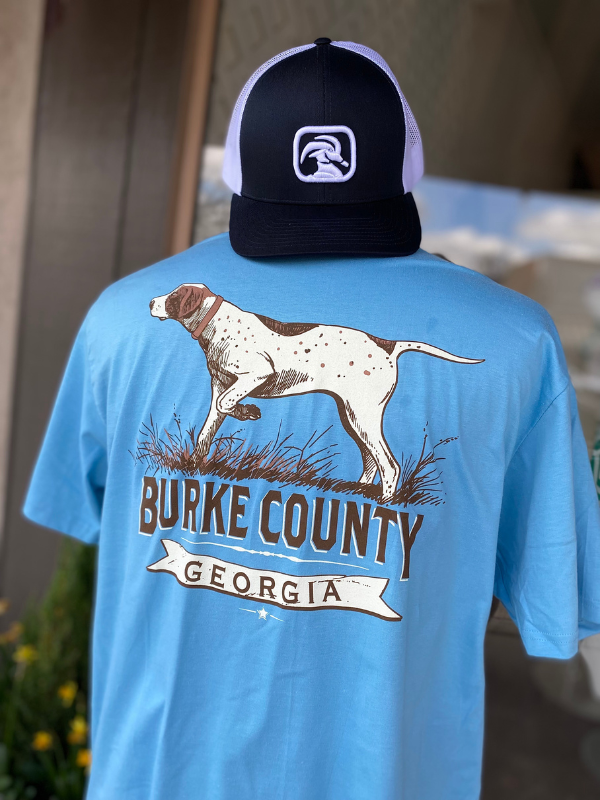 Burke County Tee in Blue