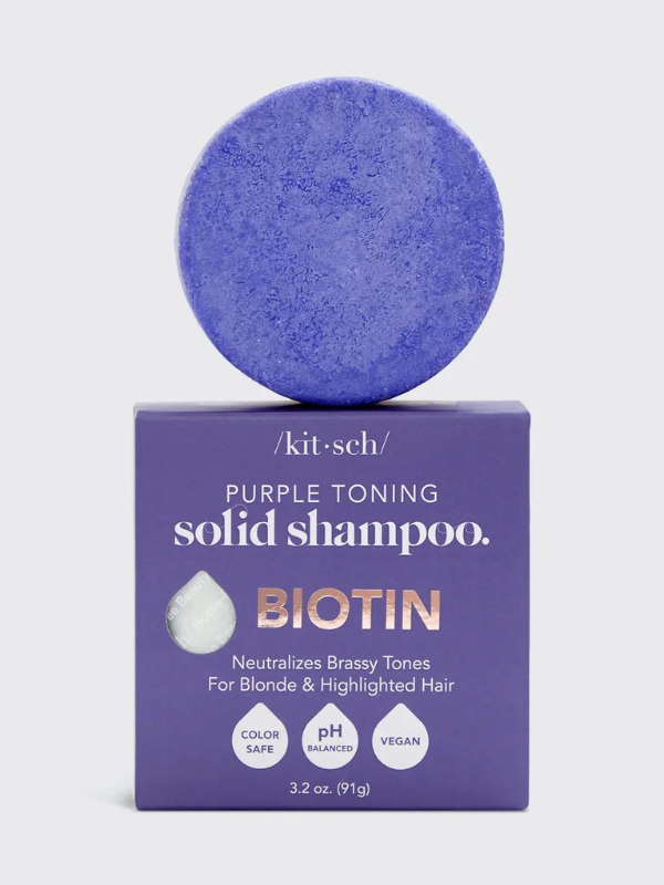 Purple Toning Solid Shampoo Bar by Kitsch