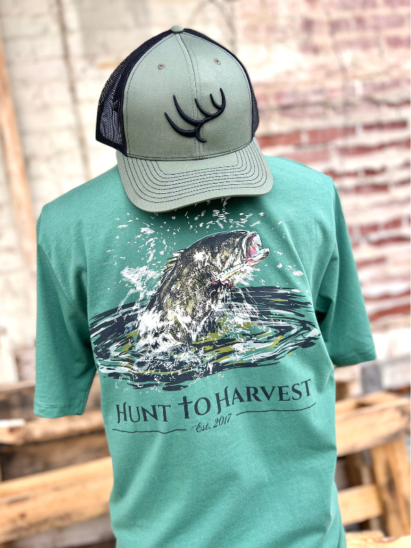 Hooked Bass Tee by Hunt to Harvest