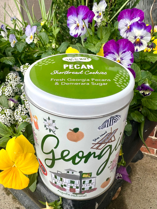 Pecan Shortbread Cookies in Georgia Gift Tin