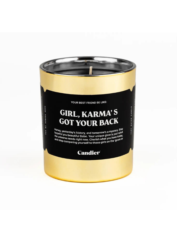 Karma's Got Your Back Candle