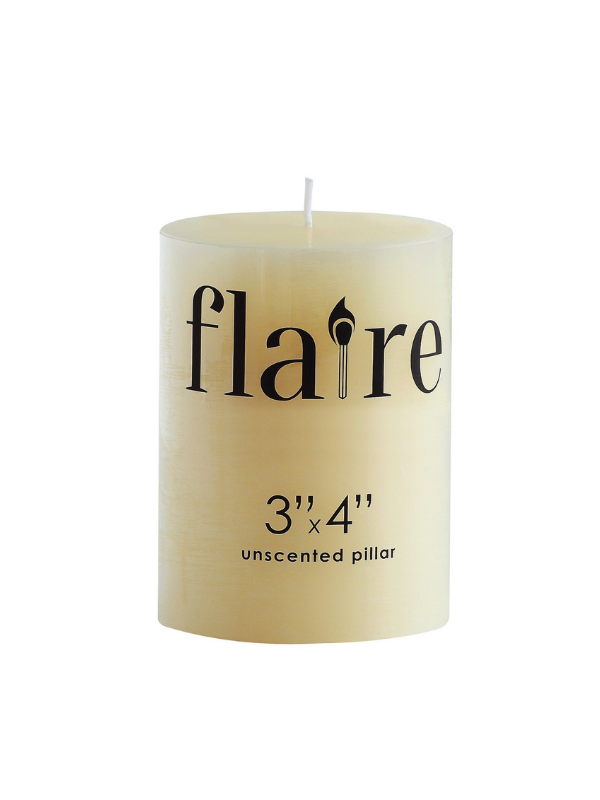 Small Unscented Pillar Candle